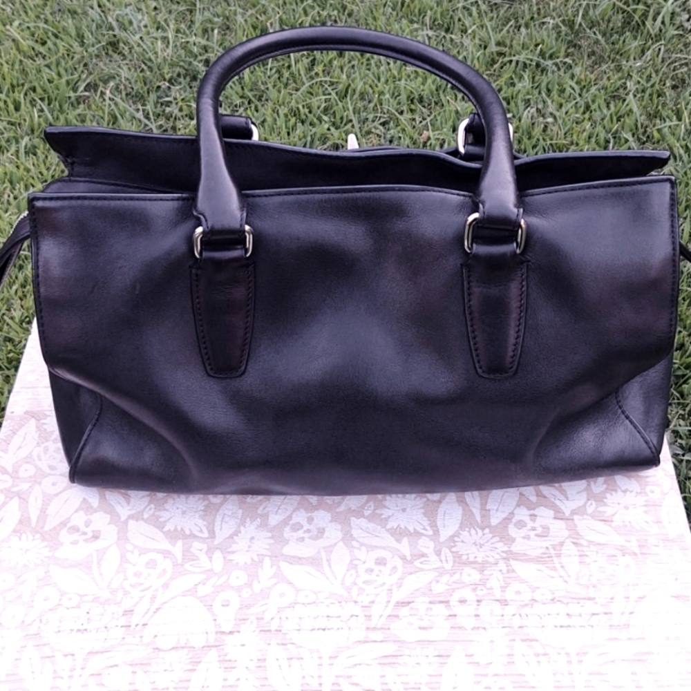 Coach Legacy Chelsea Leather Satchel Black - Picture 5 of 17